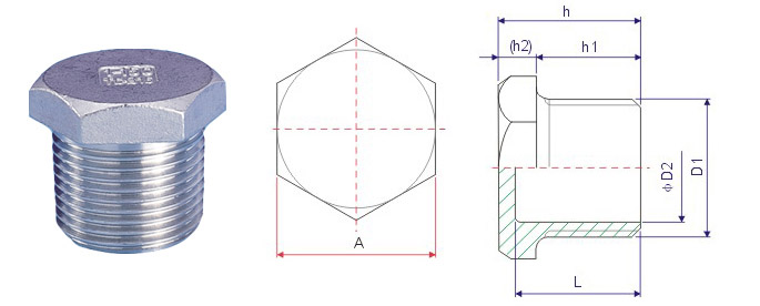 hex head plug